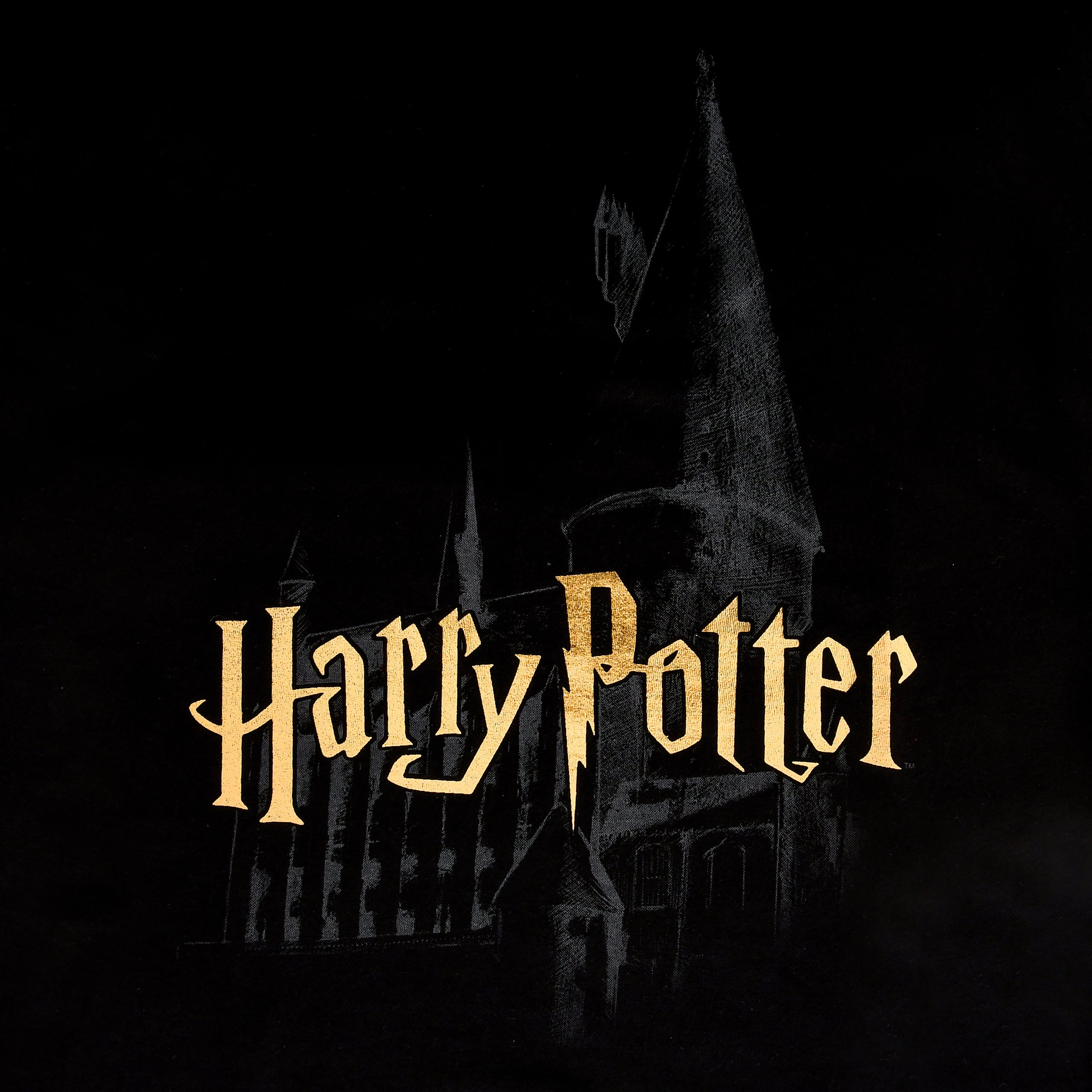 Produktbild Harry Potter - Hogwarts slott T-shirt svart