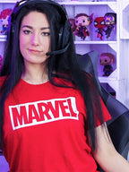Produktbild Marvel - Logotyp T-shirt i ekologisk bomull röd