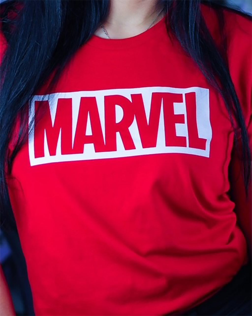 Produktbild Marvel - Logotyp T-shirt i ekologisk bomull röd