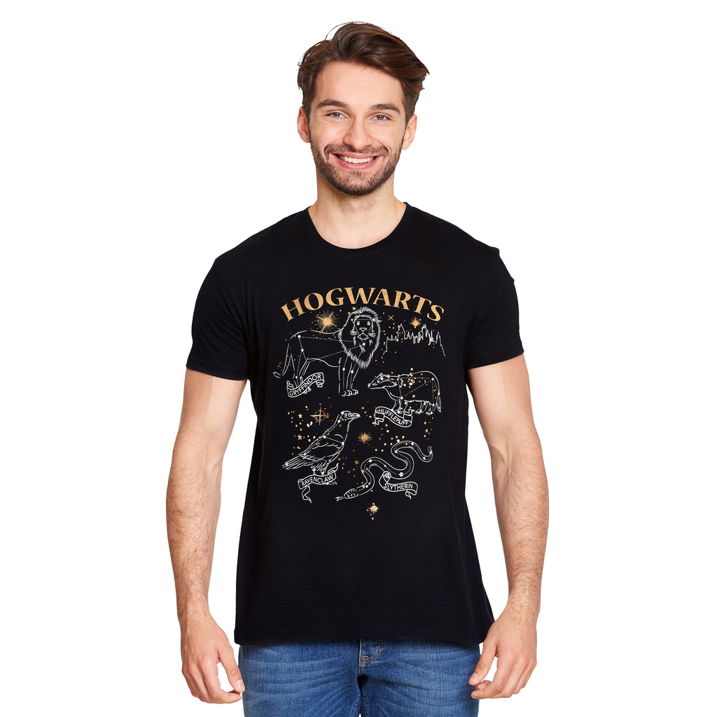 Produktbild Harry Potter - Hogwarts husdjurssköld T-shirt svart