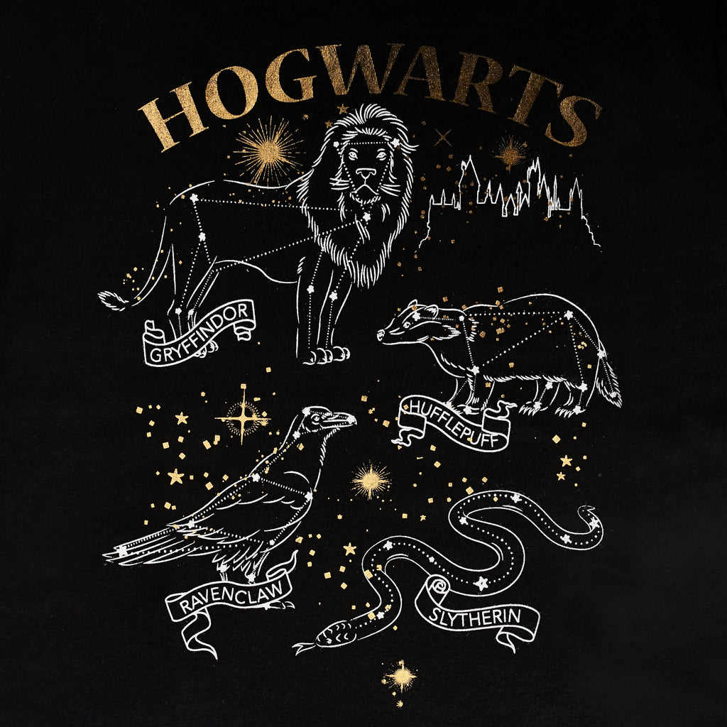 Produktbild Harry Potter - Hogwarts husdjurssköld T-shirt svart