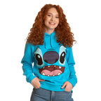 Produktbild Lilo & Stitch - Stitch damhoodie med öron, blå