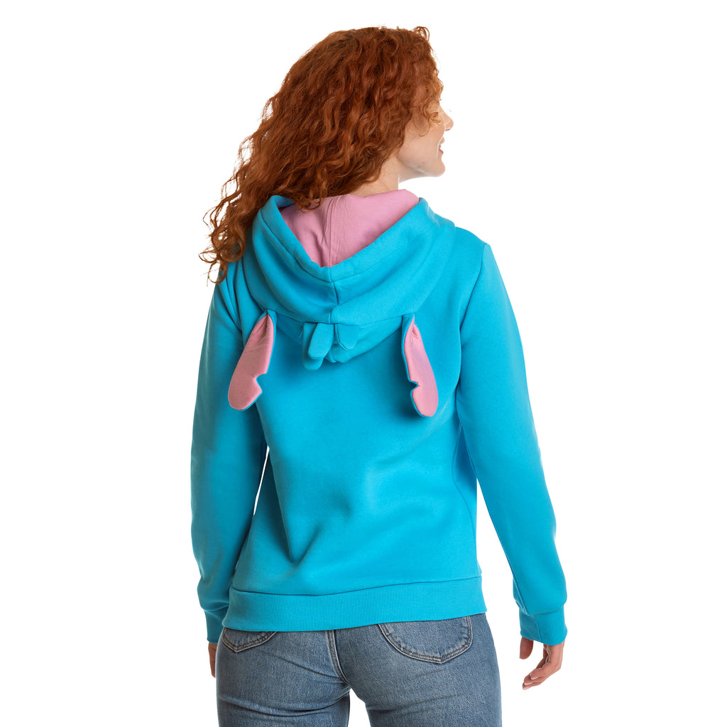 Produktbild Lilo & Stitch - Stitch damhoodie med öron, blå