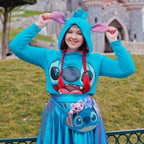 Produktbild Lilo & Stitch - Stitch damhoodie med öron, blå