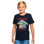Produktbild Grogu Wanted Too Cute T-Shirt Barn blå - Star Wars The Mandalorian
