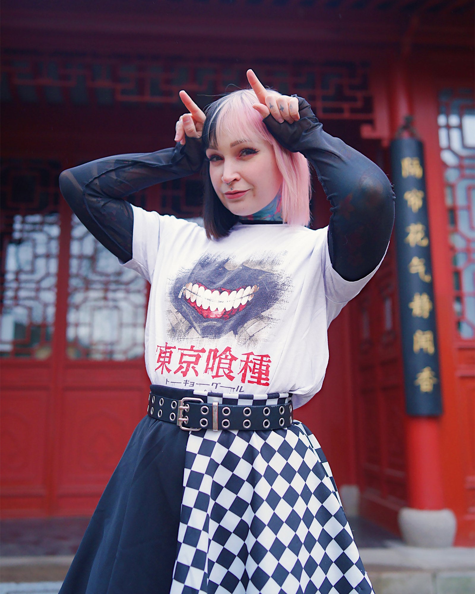 Produktbild Tokyo Ghoul - Scraped Mask T-Shirt vit