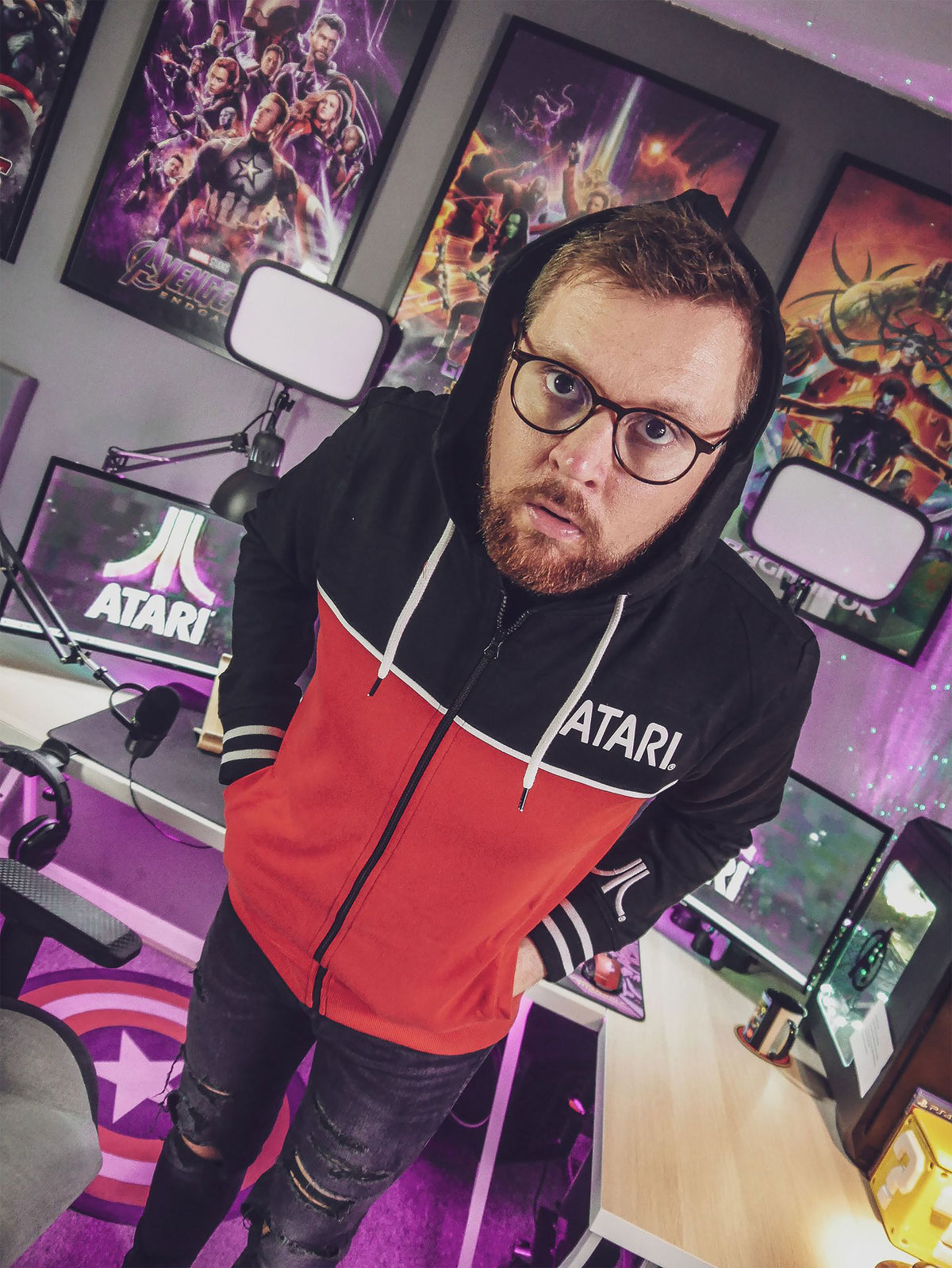 Produktbild Atari - Logotyp Huvtröja