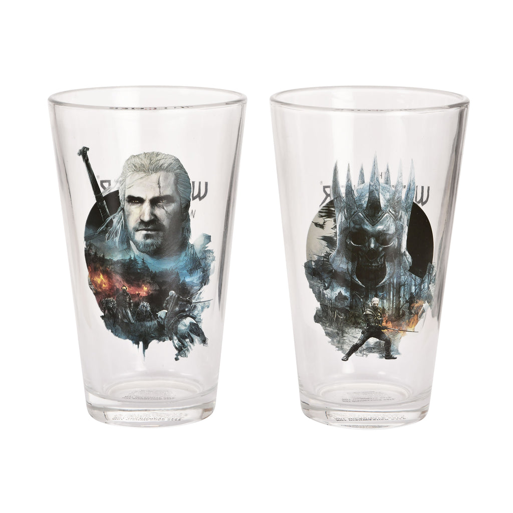 Produktbild Witcher 3 - Geralt och Eredin Glas 2-set
