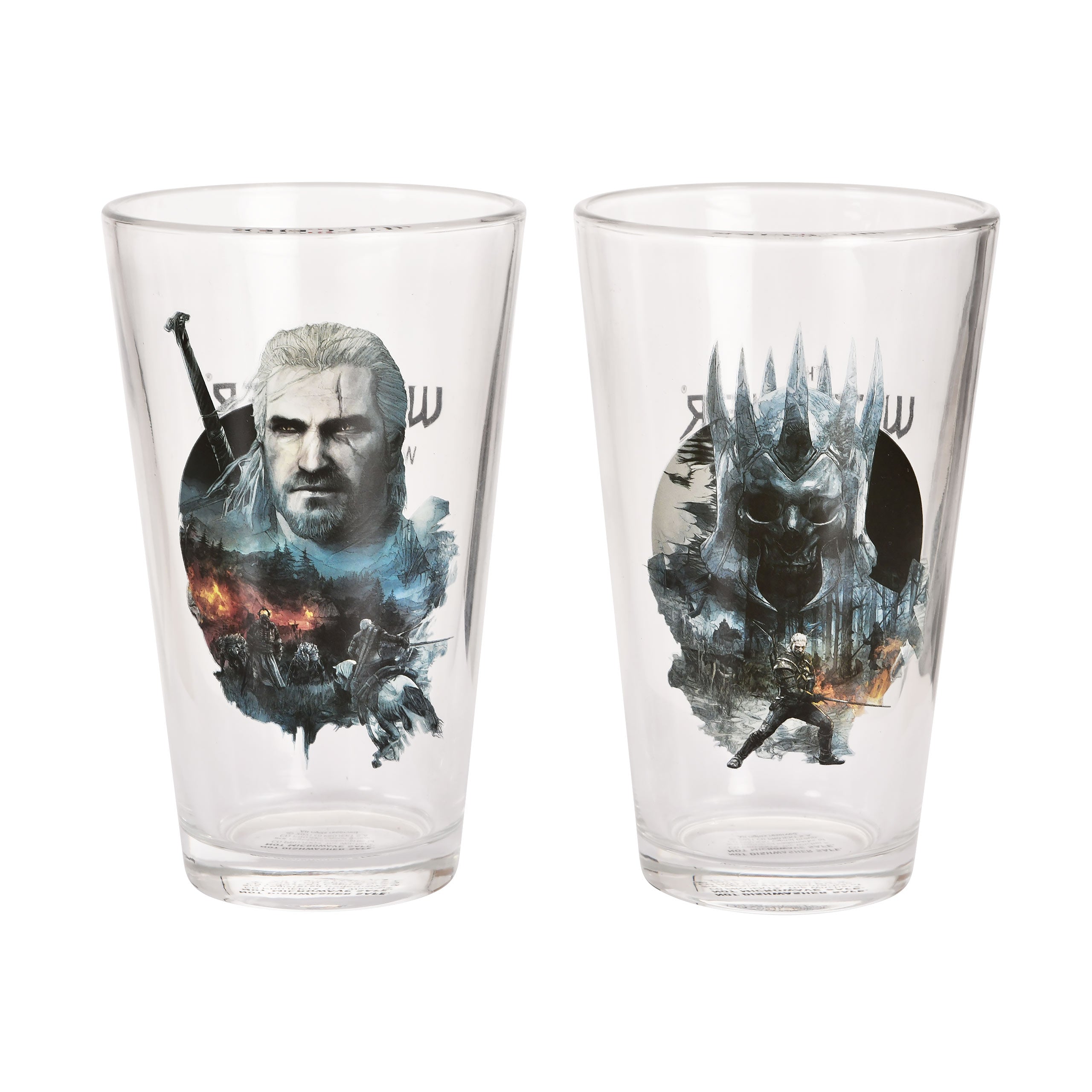 Produktbild Witcher 3 - Geralt och Eredin Glas 2-set