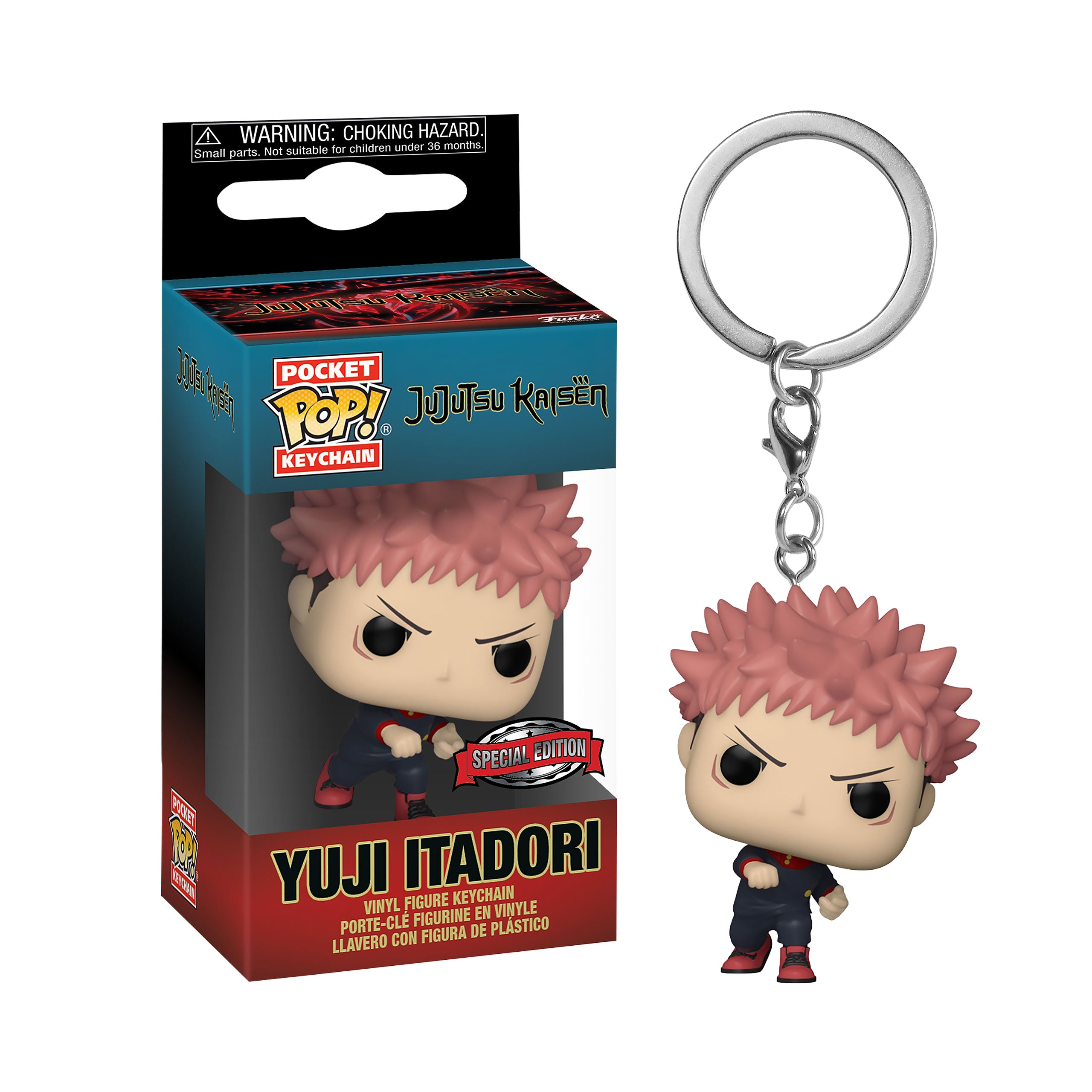 Produktbild Jujutsu Kaisen - Itadori Funko Pop nyckelring