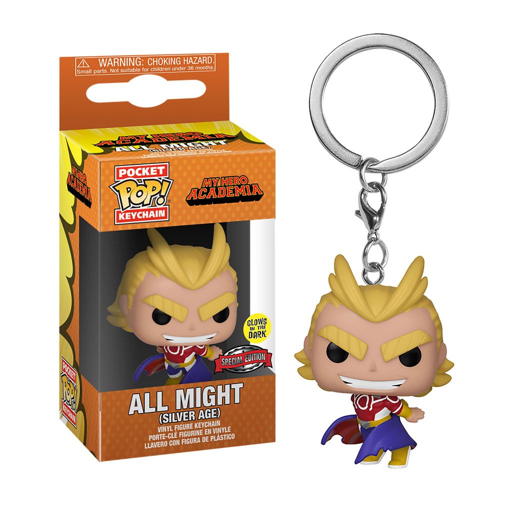 Produktbild My Hero Academia - All Might Silver Age Funko Pop Nyckelring