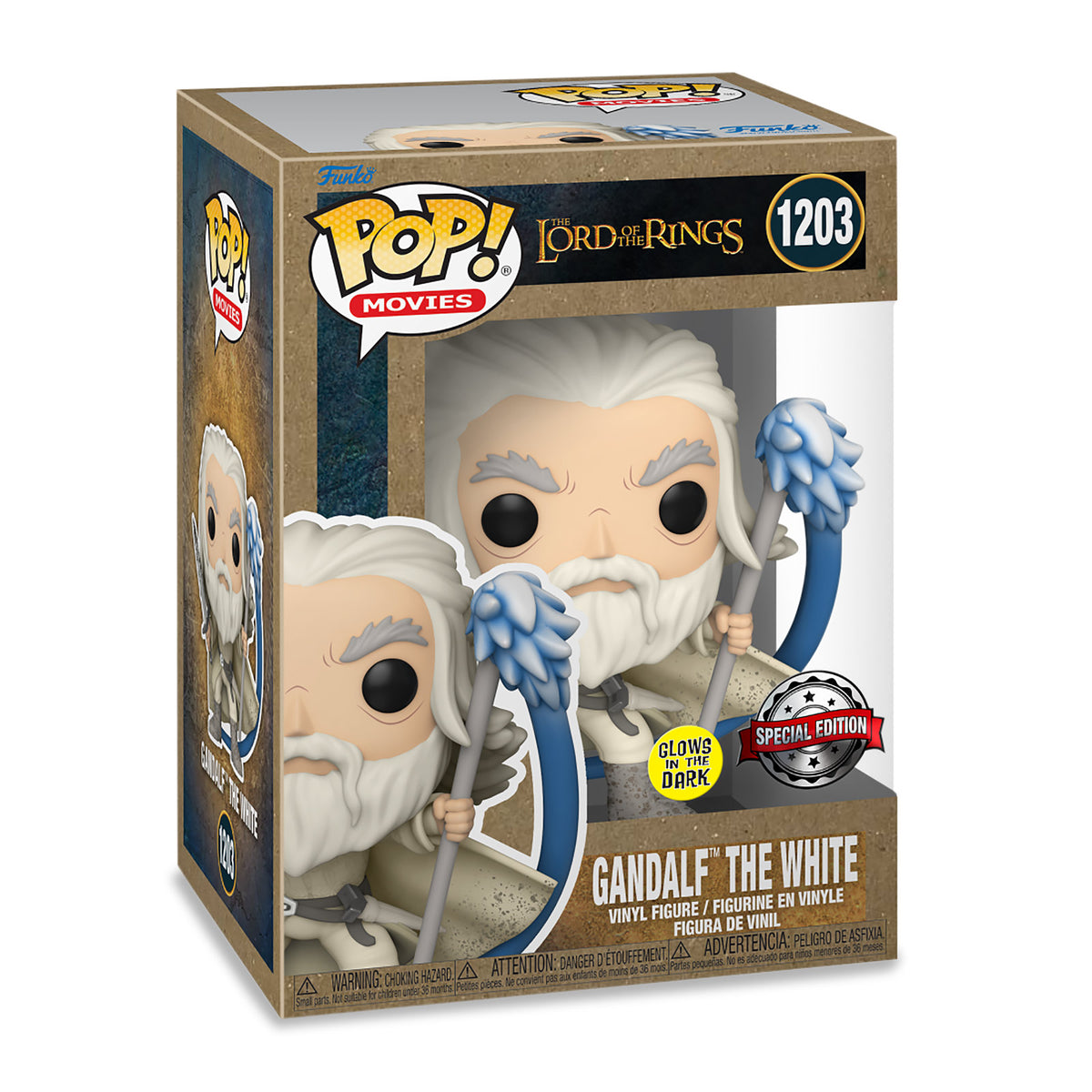 Produktbild Sagan om Ringen - Gandalf med lysande stav i mörker Funko Pop figur