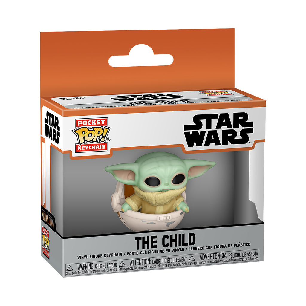 Produktbild Grogu i vagga Funko Pop nyckelring - Star Wars The Mandalorian