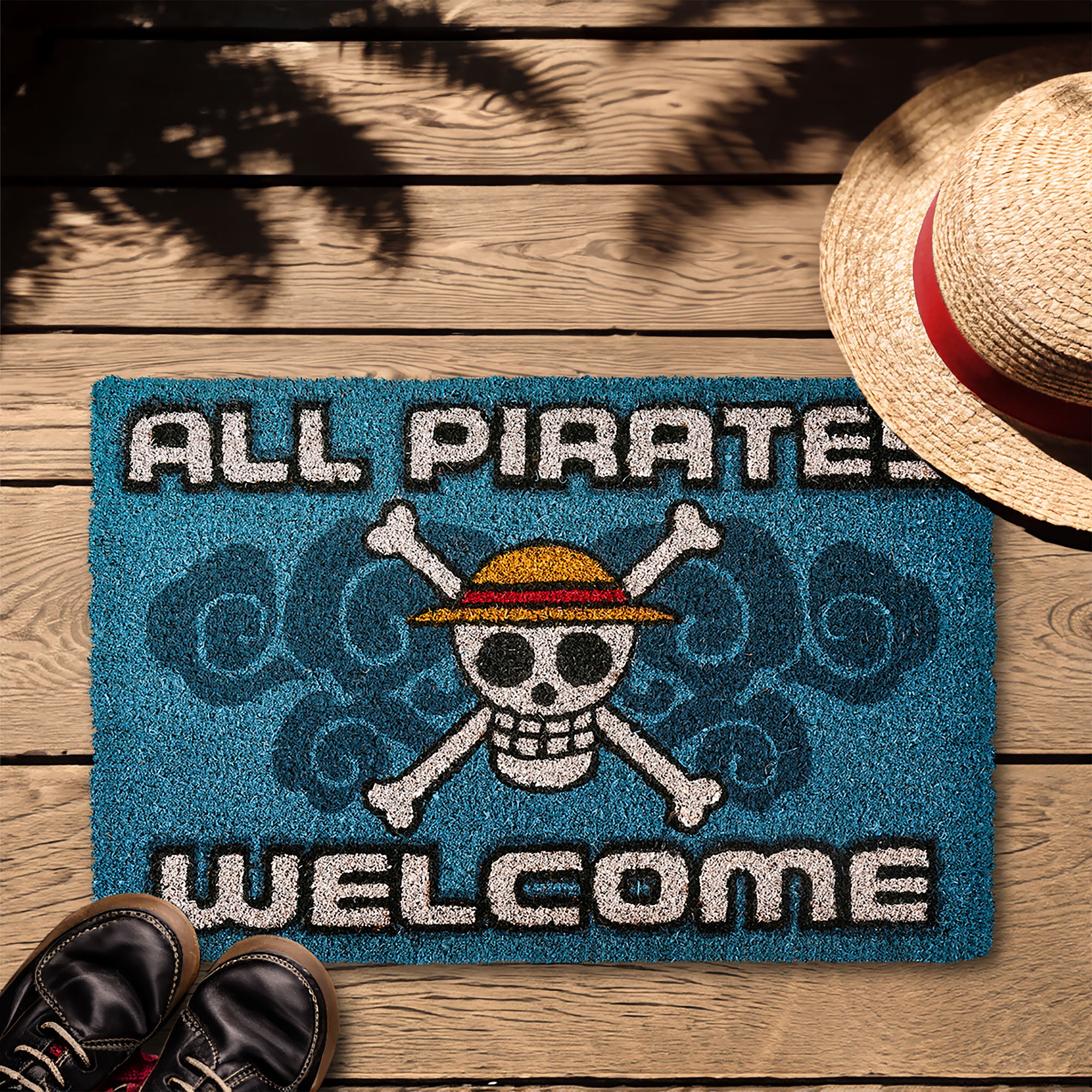 Produktbild One Piece - All Pirates Welcome Dörrmatta