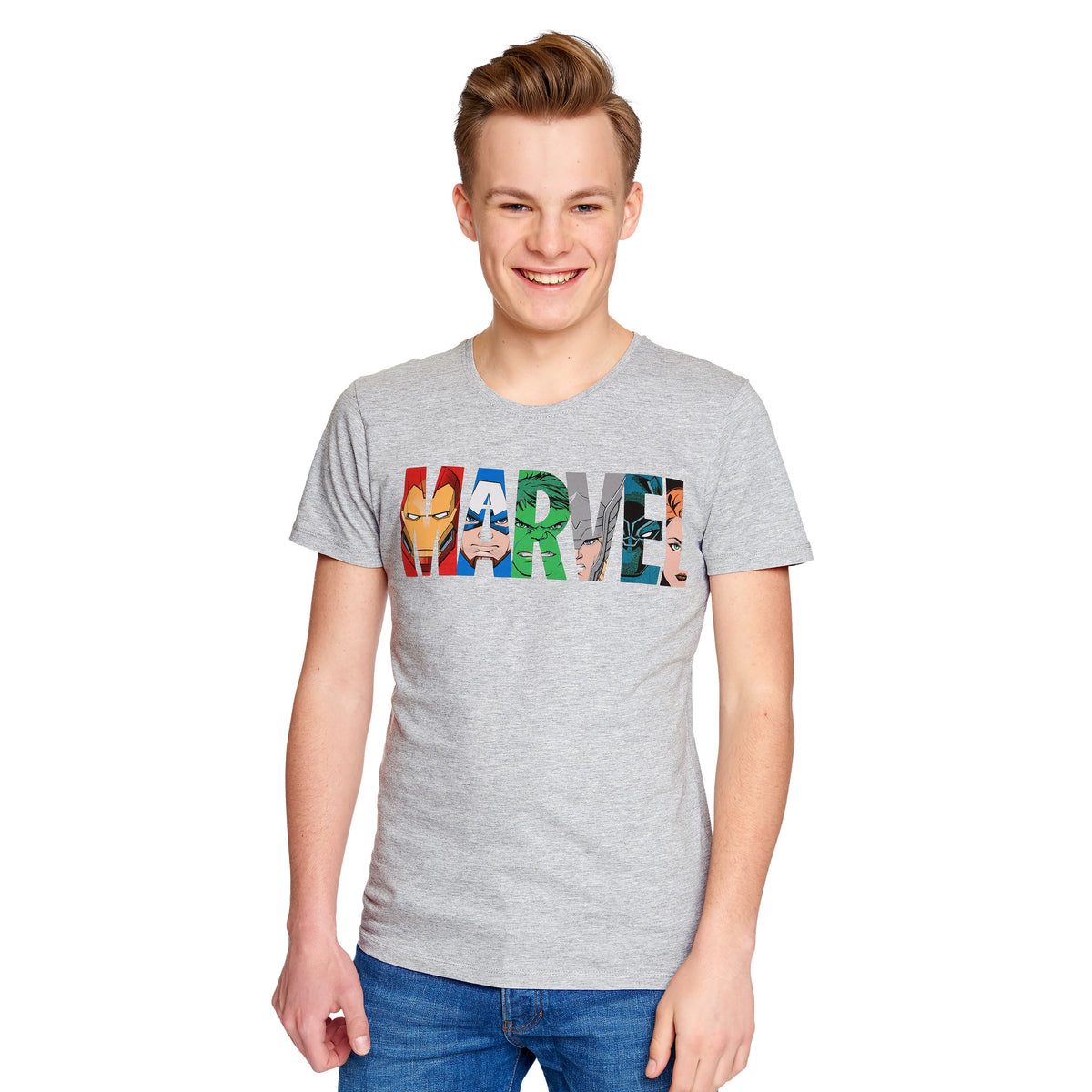 Product image Marvel - Logo Comic Heroes T-Shirt grey