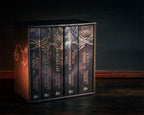 Produktbild De 5 banden av Häxersagan i en elegant box