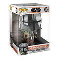 Produktbild Mandalorian Chrome Funko Pop vickande huvudfigur 26 cm - Star Wars