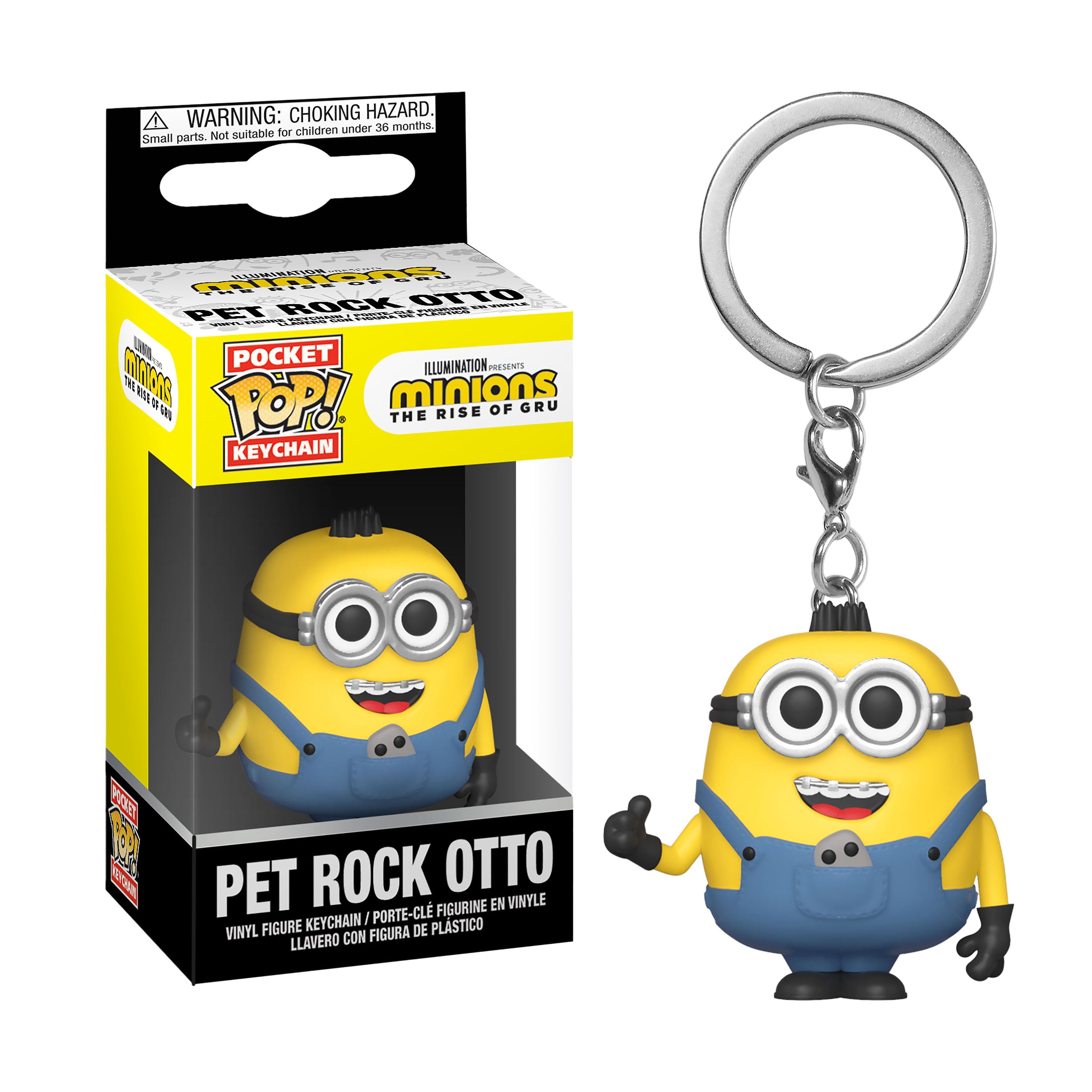 Produktbild Minions 2 - Pet Rock Otto Funko Pop Nyckelring
