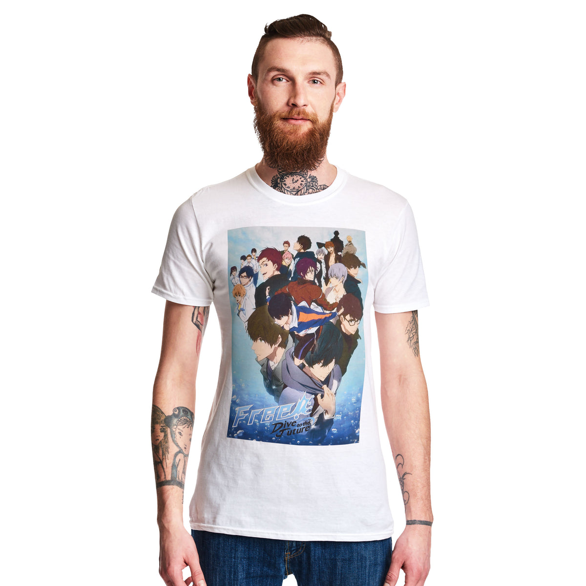 Produktbild Free! - Crew T-shirt vit