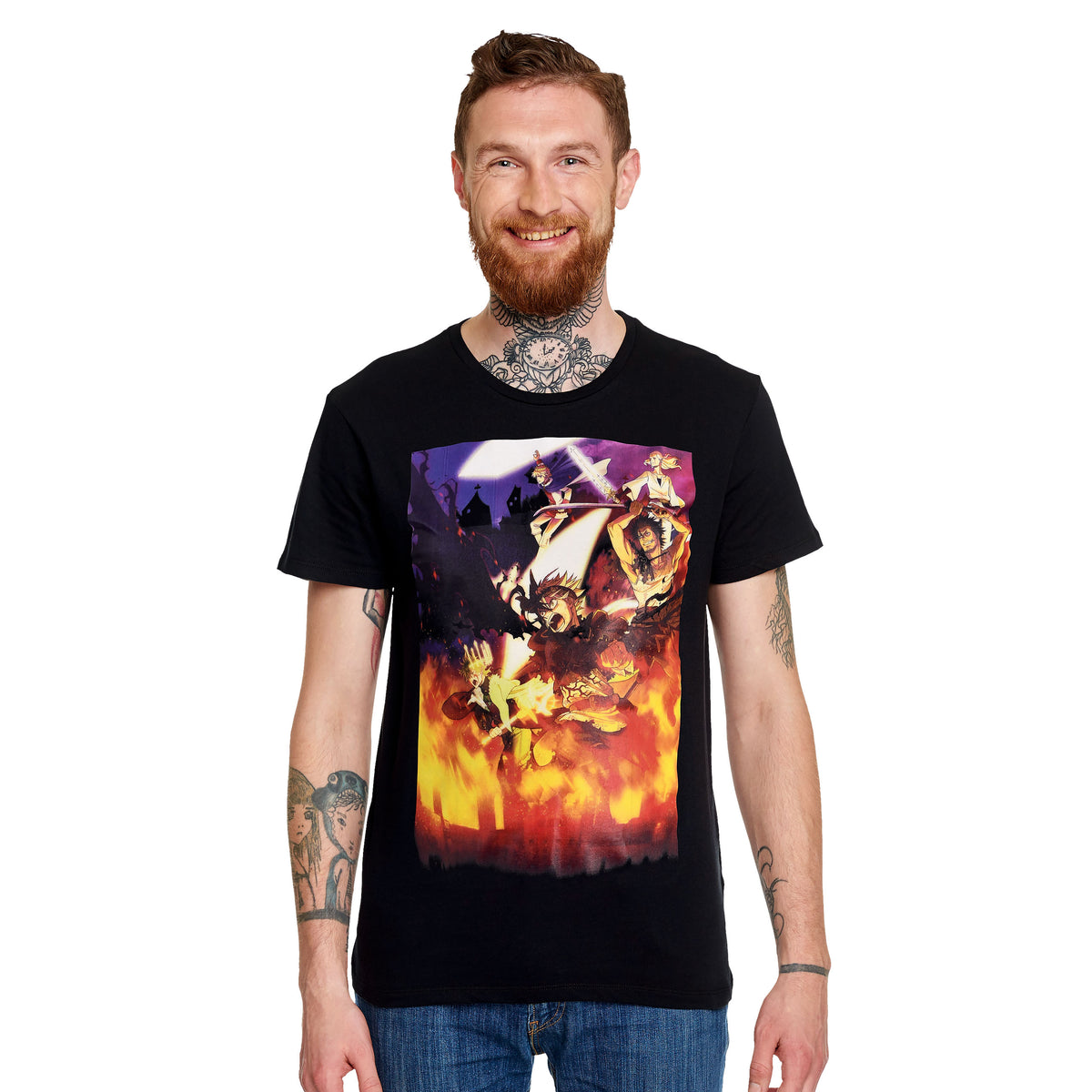 Produktbild Black Clover - Poster T-shirt svart