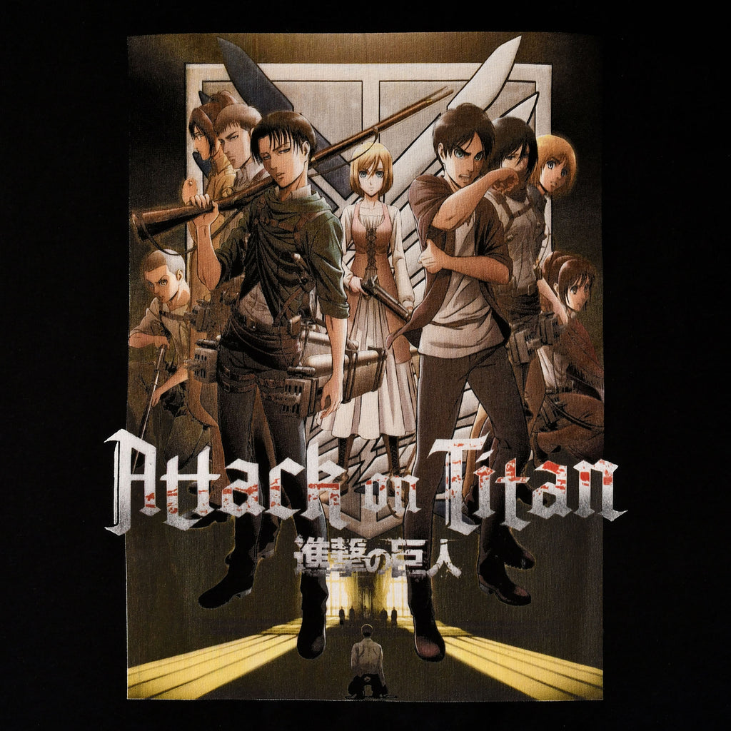 Produktbild Attack on Titan - Grupp T-shirt svart