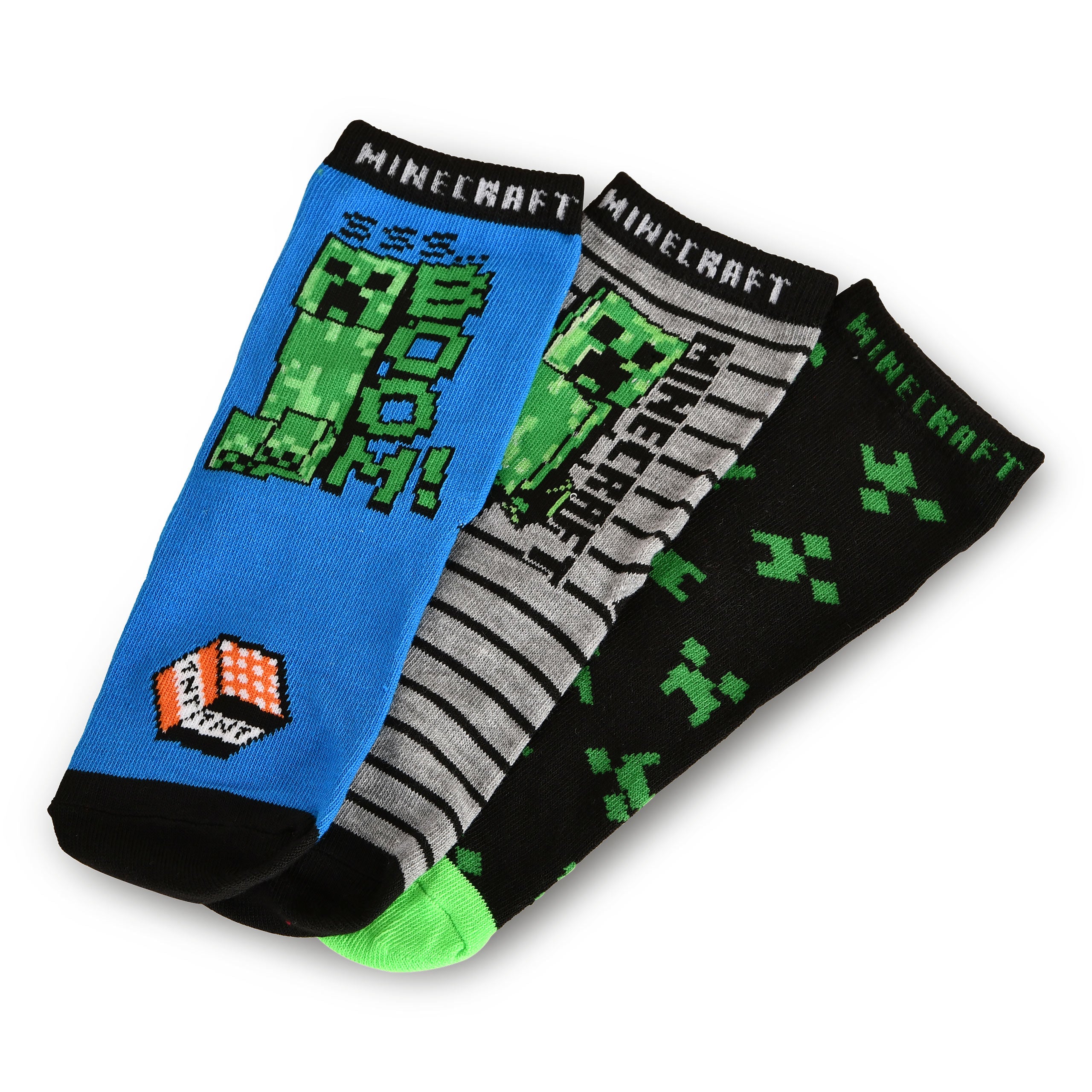 Produktbild Minecraft - Creeper Barnstrumpor 3-pack