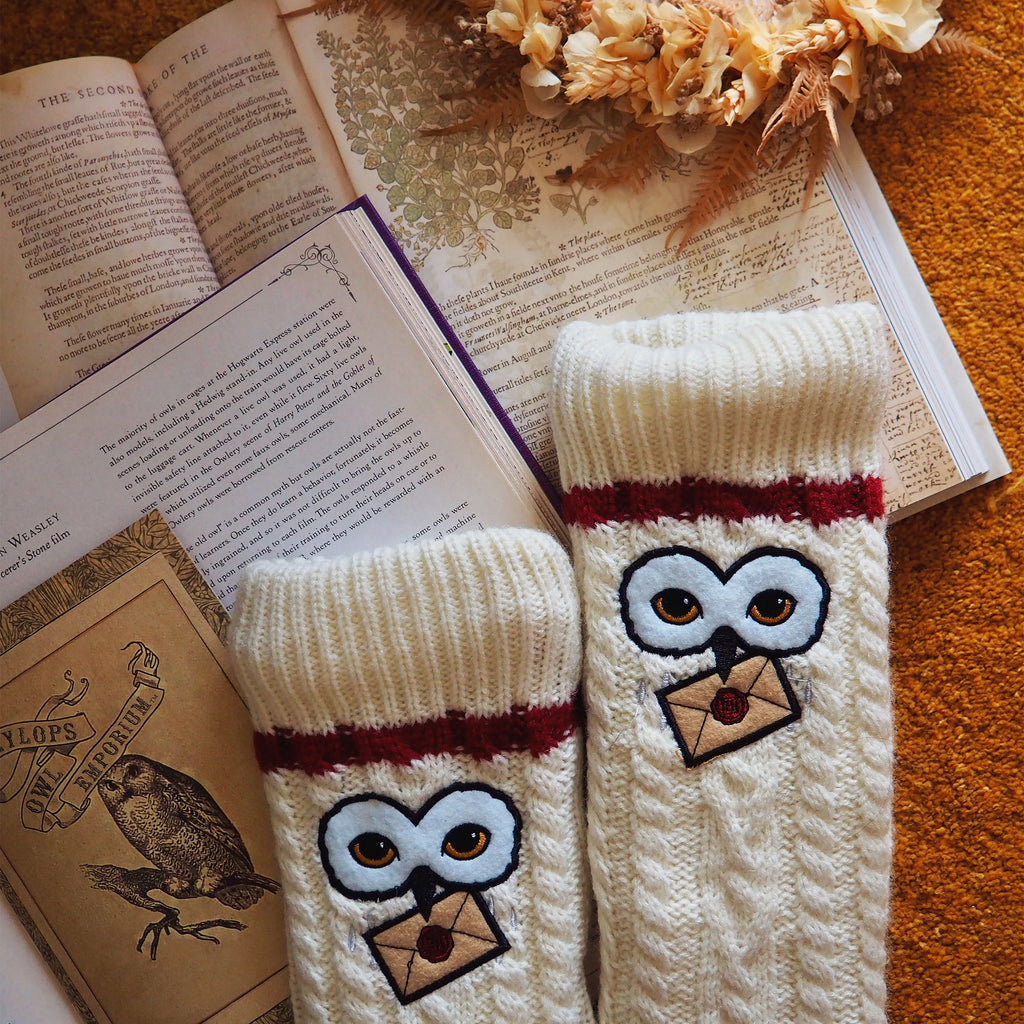 Produktbild Harry Potter - Hedwig-strumpor med teddyfoder