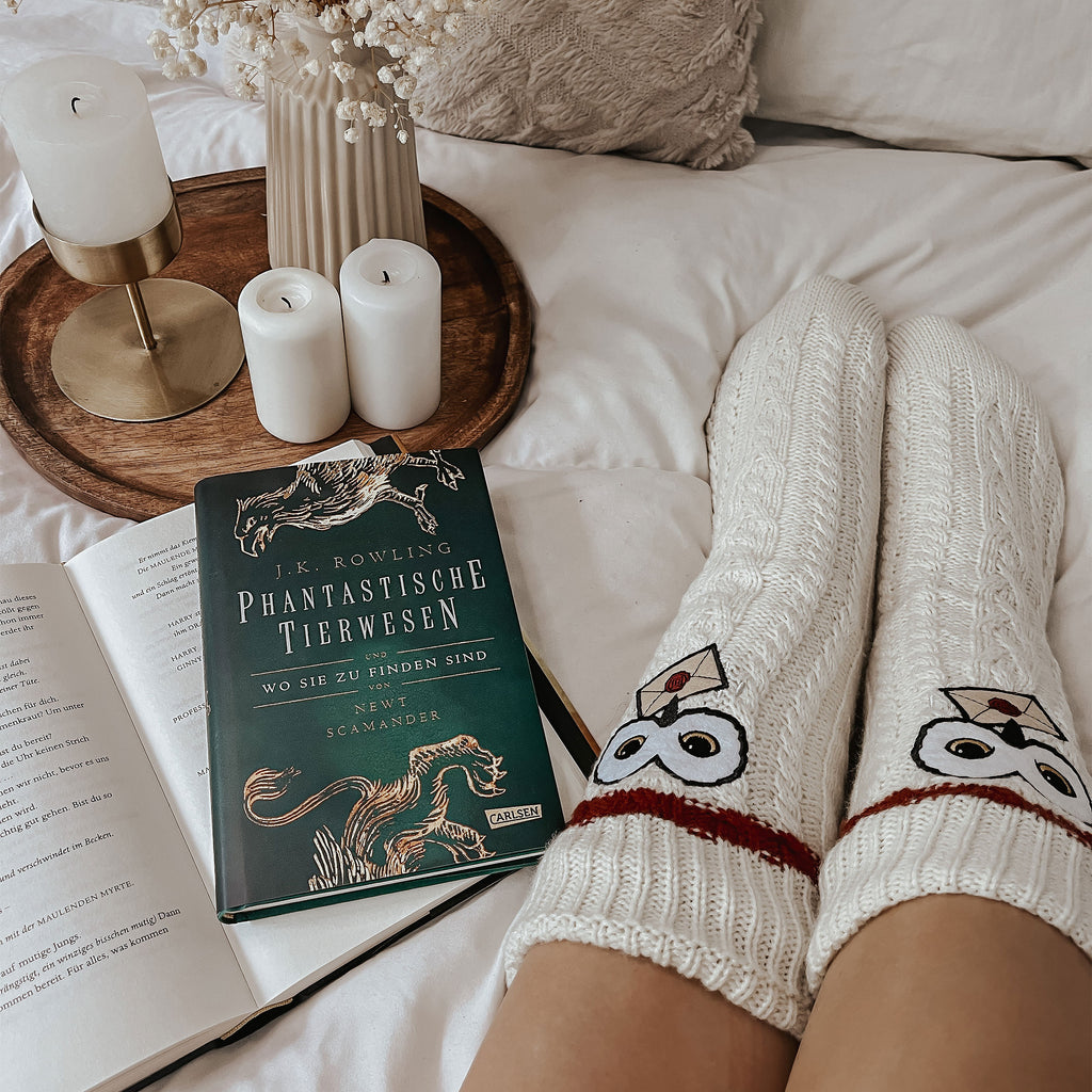 Produktbild Harry Potter - Hedwig-strumpor med teddyfoder