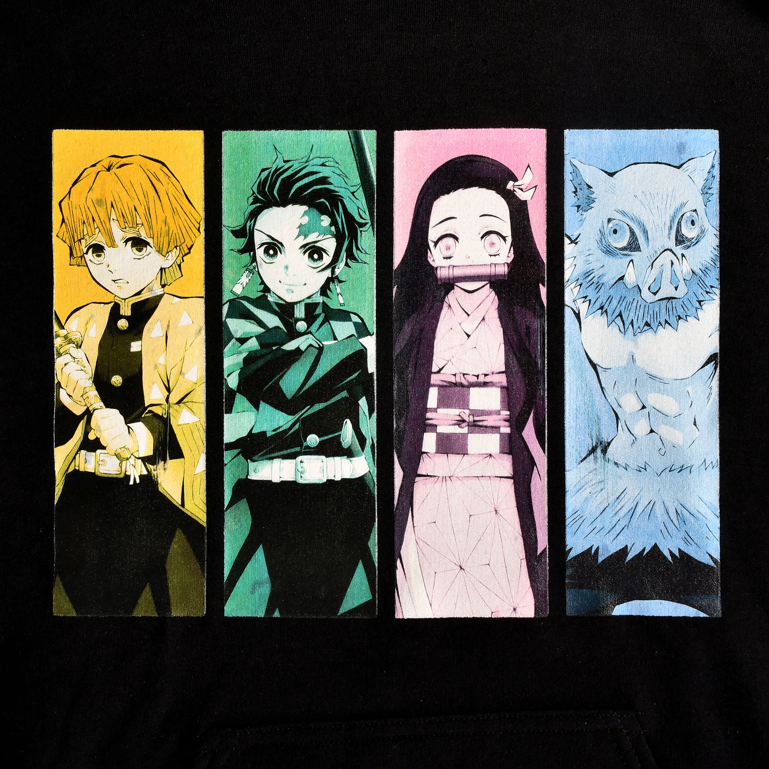 Produktbild Demon Slayer - Svart huvtröja