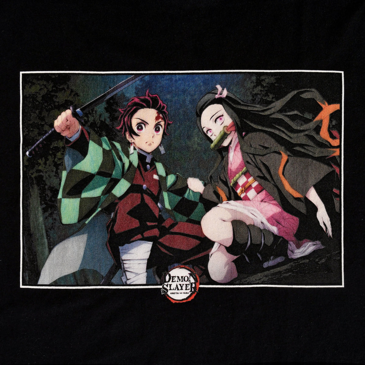 Product image Demon Slayer - Nezuko and Tanjiro Kamado T-Shirt Black