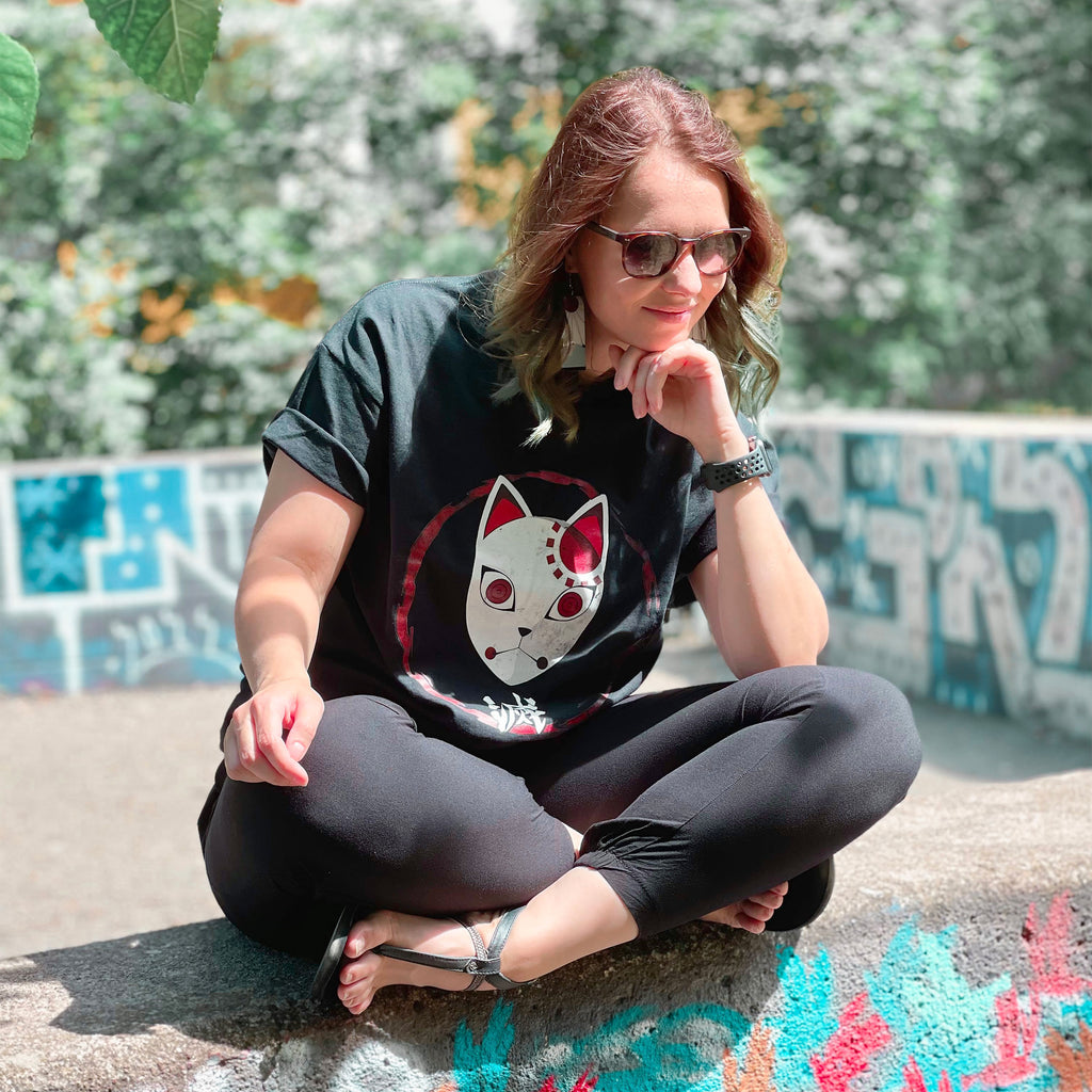 Produktbild Demon Slayer - Tanjiro Mask T-shirt svart