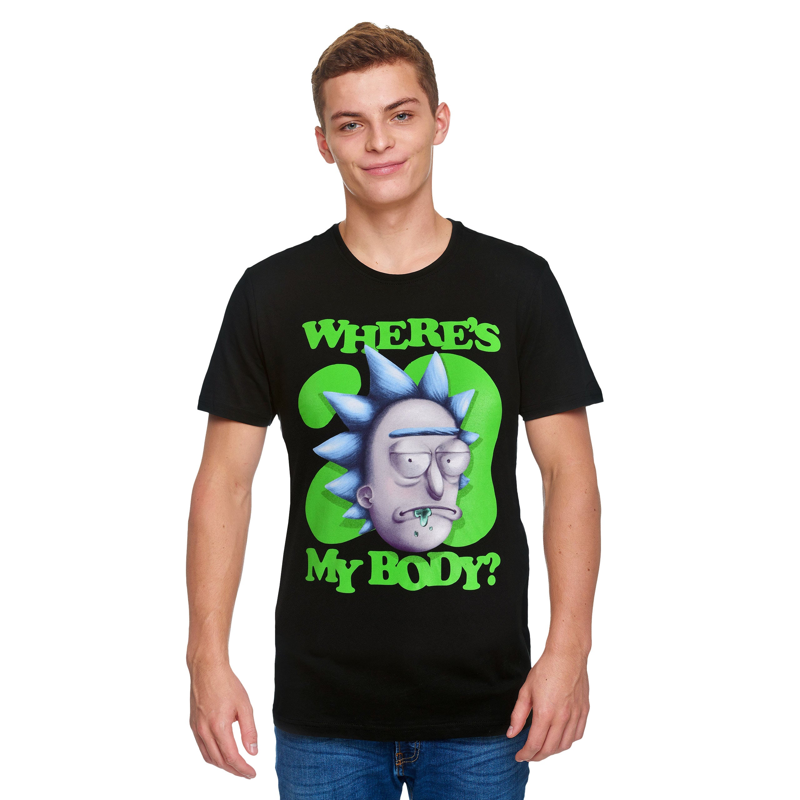 Produktbild Rick and Morty - Var är min kropp? Svart T-shirt