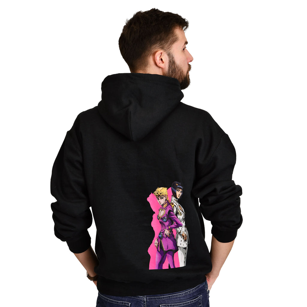 Produktbild JoJo's Bizarre Adventure - Giorno och Bruno Hoodie svart