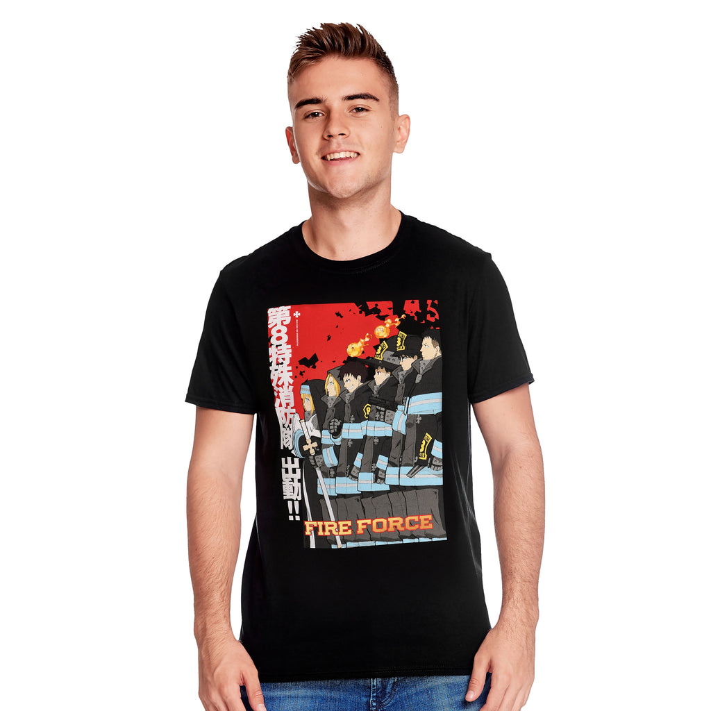 Produktbild Fire Force - Poster T-shirt svart