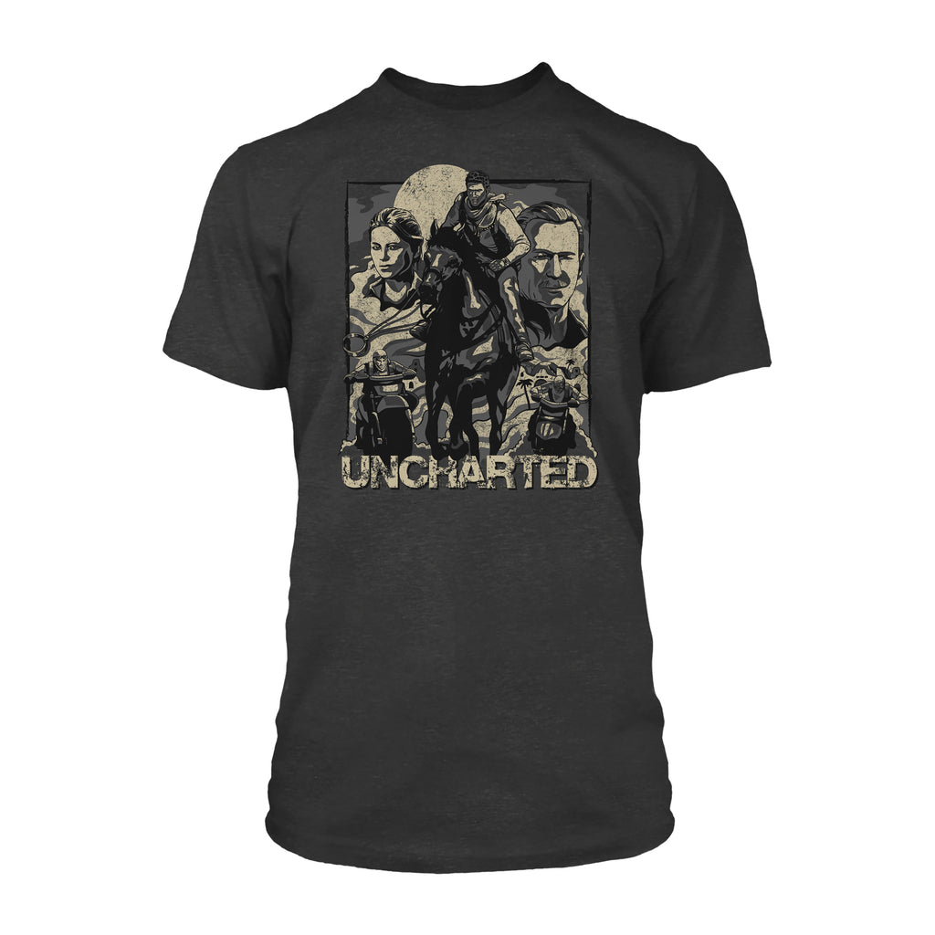 Produktbild Uncharted - Cover Page T-shirt grå