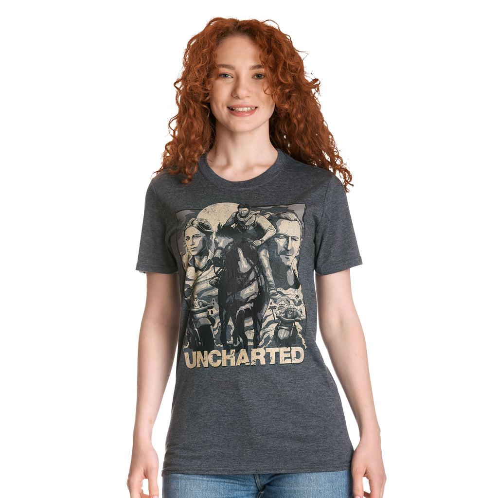 Produktbild Uncharted - Cover Page T-shirt grå
