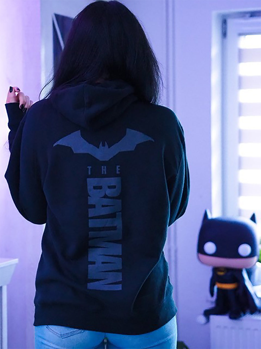 Produktbild The Batman Logo Hoodie svart