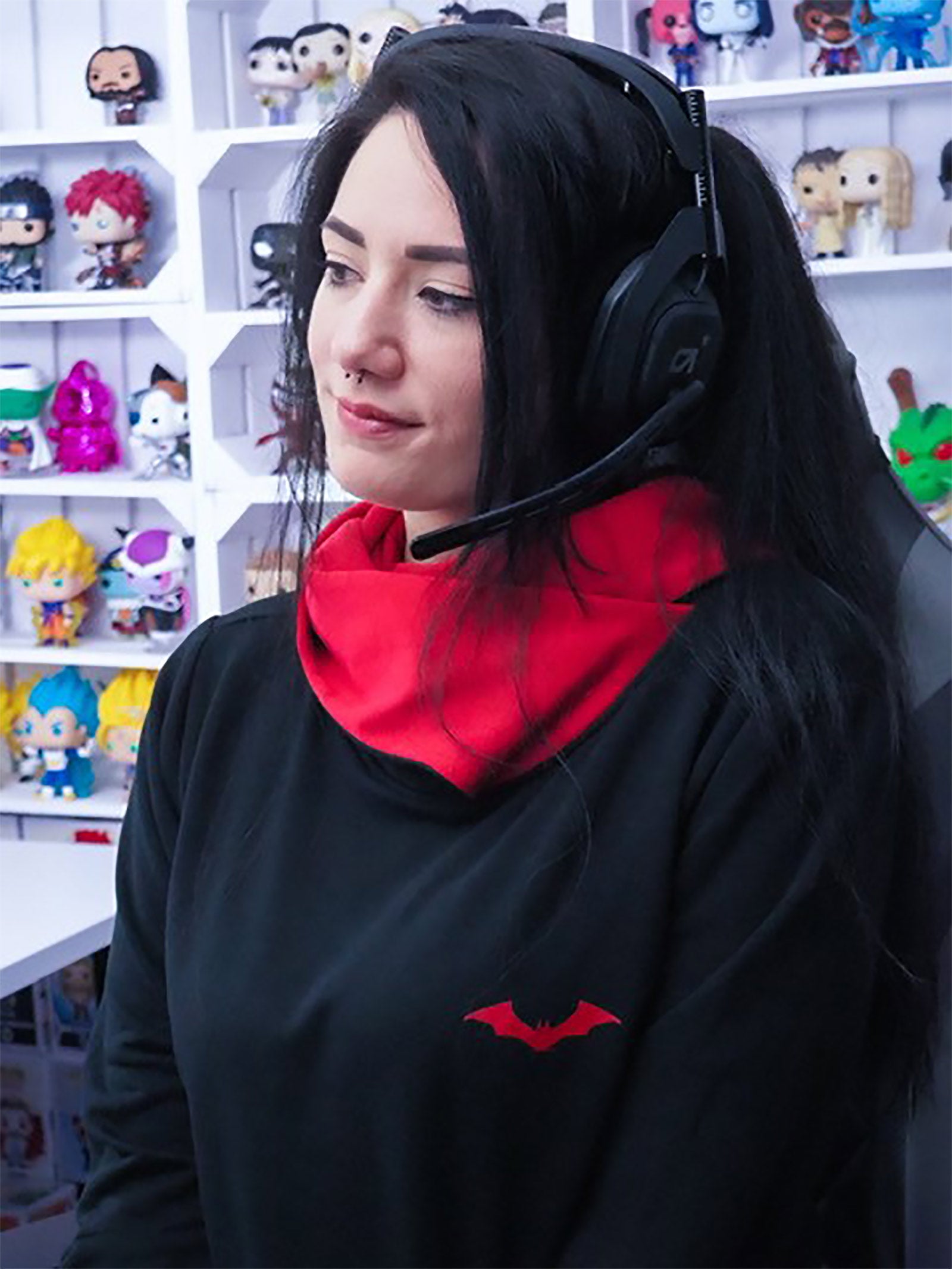 Product image The Batman Logo Hoodie black-red