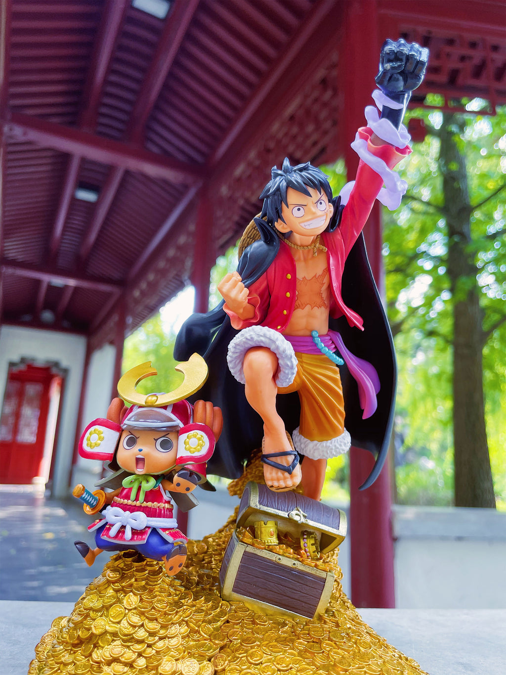 Produktbild One Piece - Luffy med Chopper Figur
