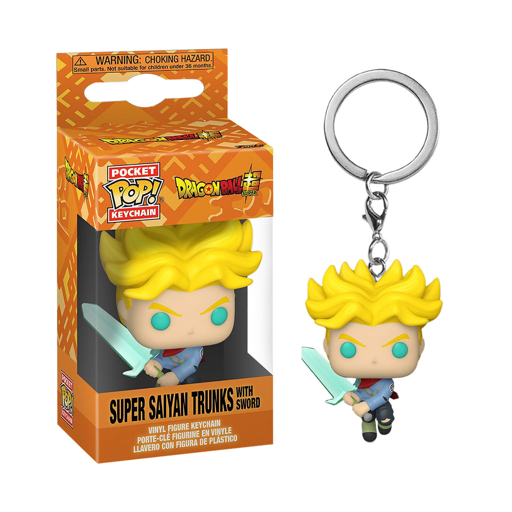 Produktbild Dragon Ball Super - Trunks med svärd Funko Pop nyckelring