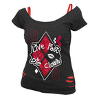 Produktbild Harley Quinn - Live Fast Die Clown 2i1 T-shirt Dam