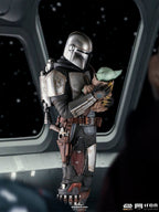 Produktbild Mando med Grogu BDS Art Scale Deluxe Statuett - Star Wars The Mandalorian