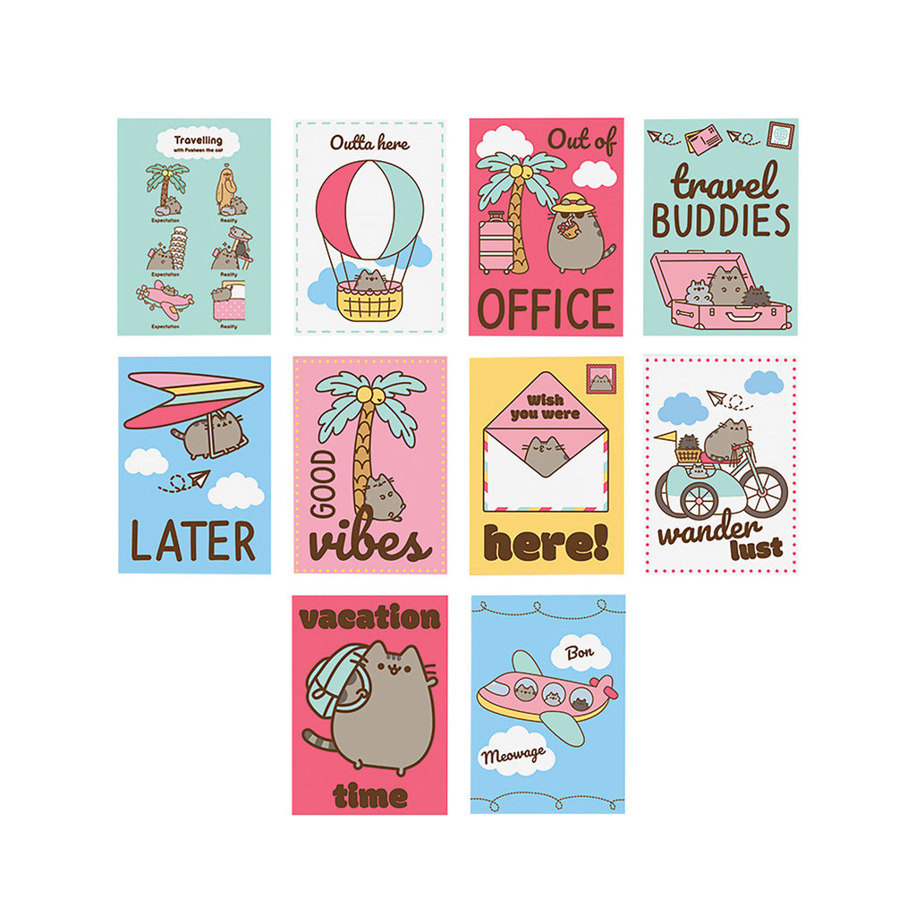 Produktbild Pusheen - Resepostkort 10-pack