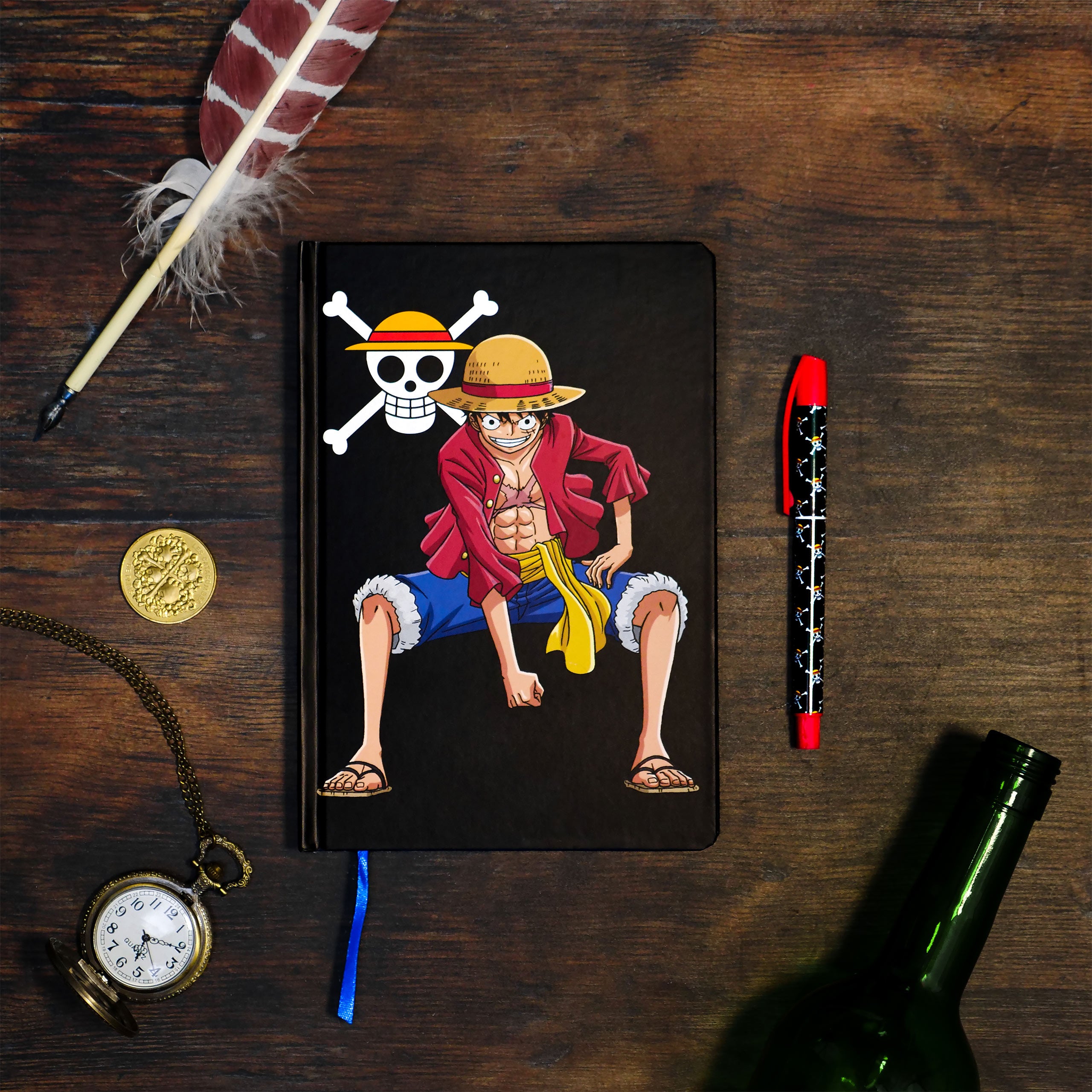 Produktbild One Piece - Ruffy Anteckningsbok A5 med penna