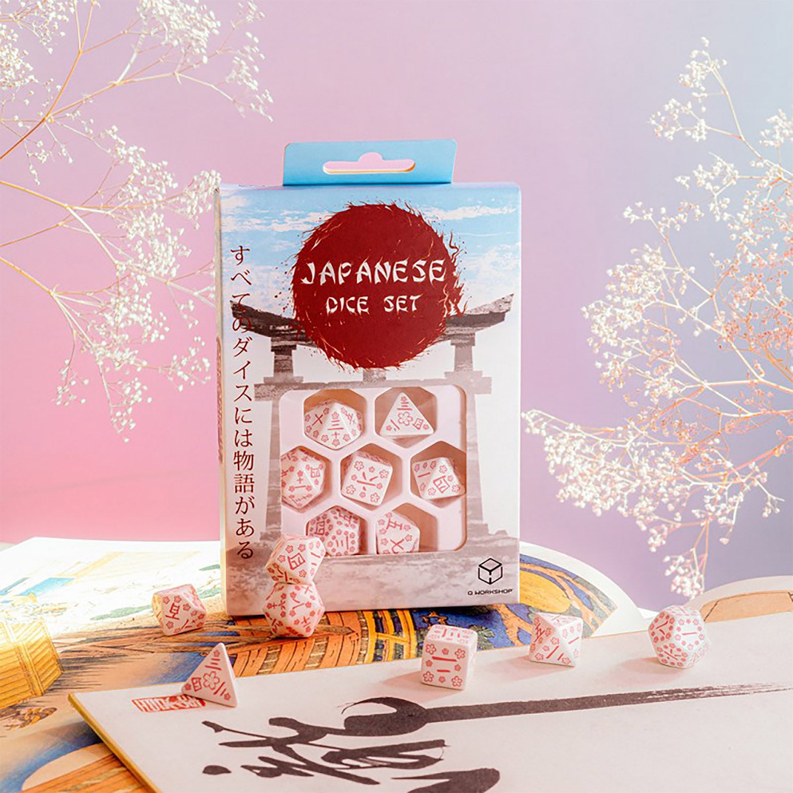 Produktbild Japanese - Cherry Blossom Petals RPG Tärningsset 7 delar