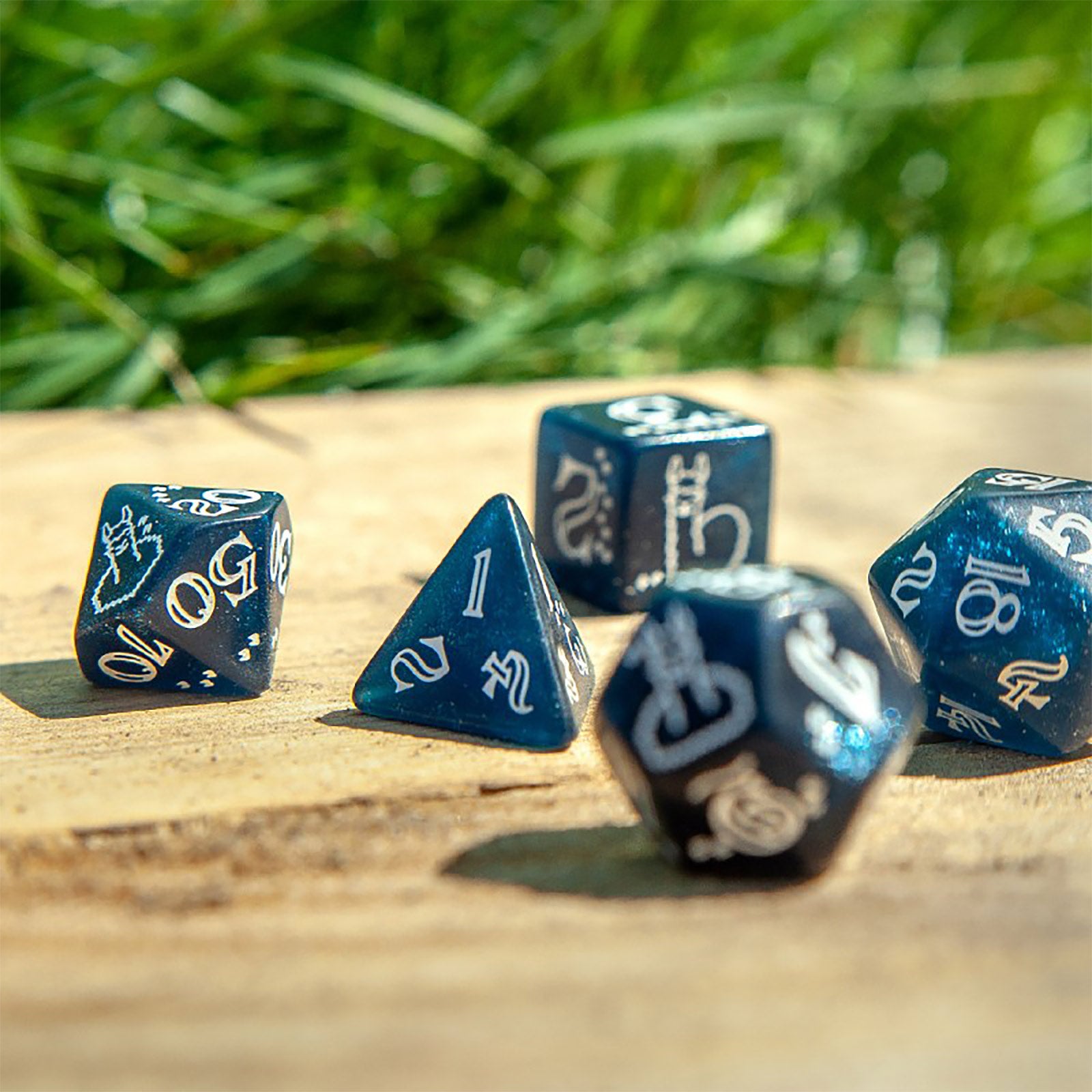 Produktbild Glitter Llama RPG Tärningsset, 7 delar