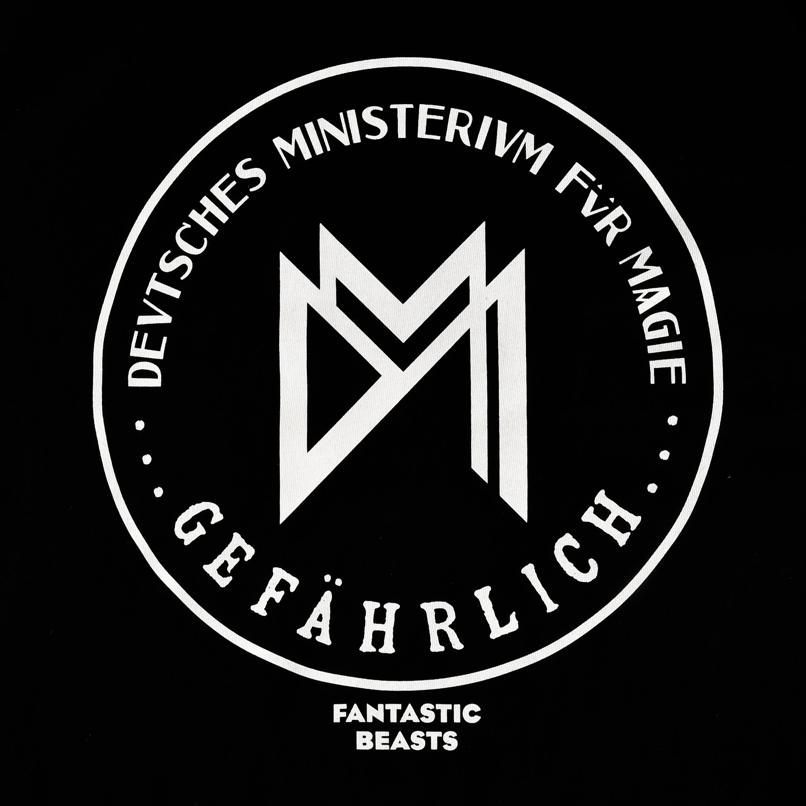 Produktbild Svart T-shirt Tyska Magiministeriet - Fantastiska Vidunder