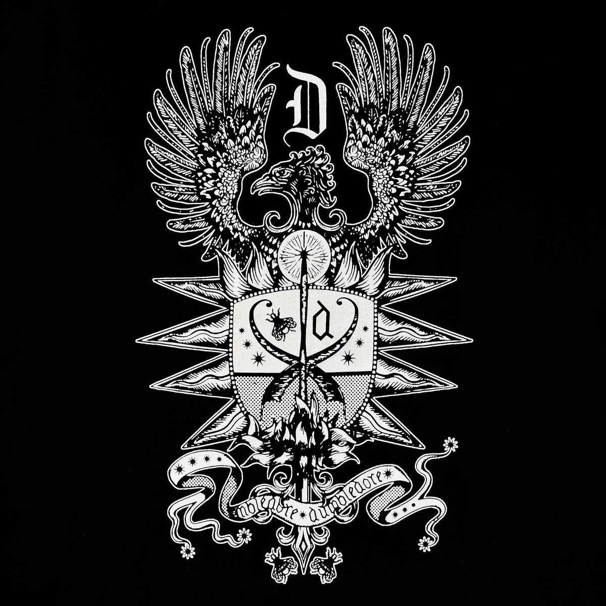 Produktbild Dumbledore-emblem T-shirt svart - Fantastiska Vidunder