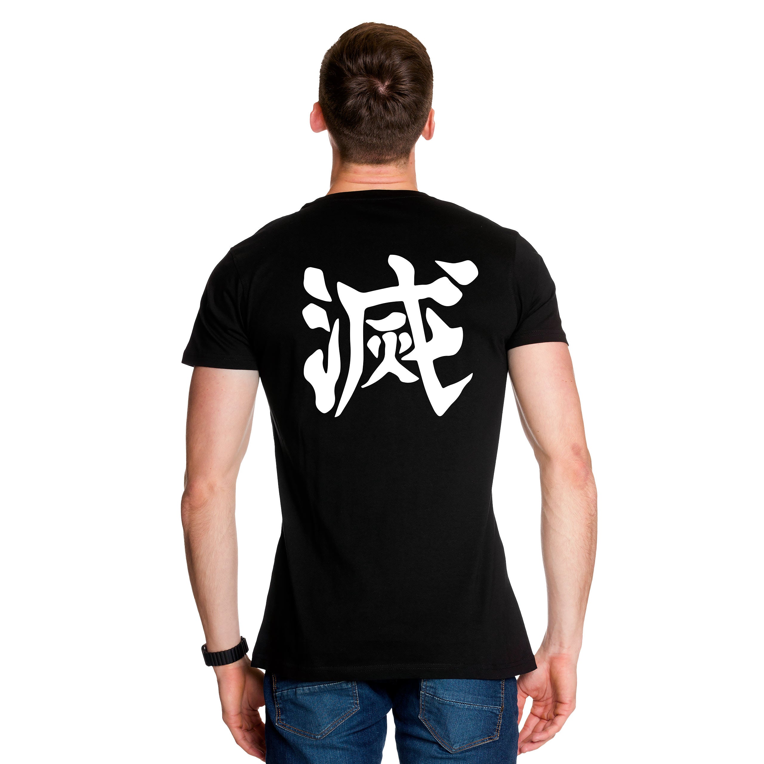 Produktbild Metsu Kanji T-shirt för Demon Slayer-fans svart