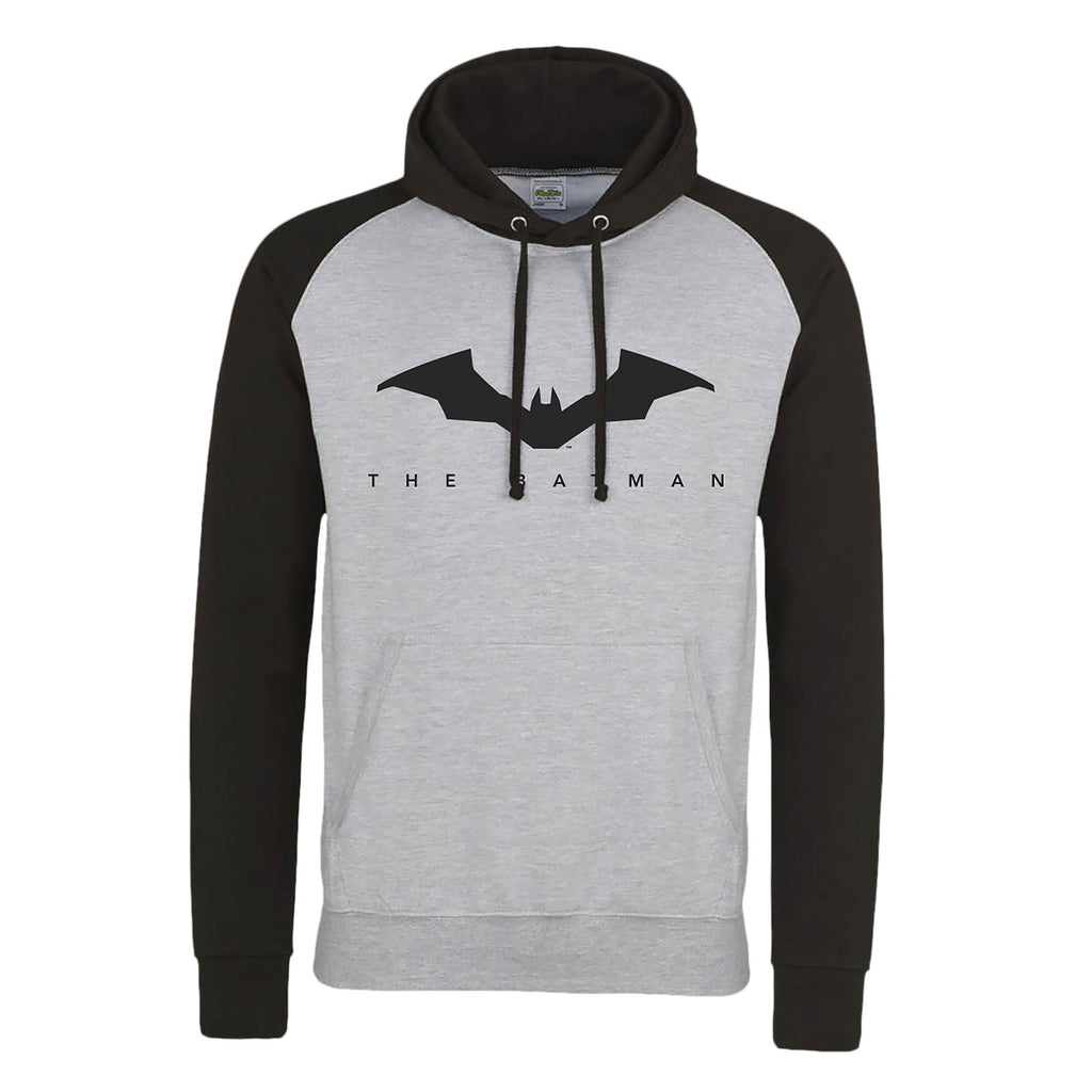 Produktbild The Batman - Logo Baseball Hoodie grå-svart